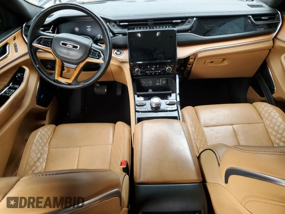 2022 Jeep Grand Cherokee Summit Reserve with VIN 1C4RJKET1N8585411, listed as a Copart auction lot 50728795 with Not provided miles and Salvage title. Bid and sale history available at DreamBid. Image 8.