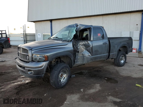 2003 Dodge Ram 2500 ST with VIN 3D7KU28603G763269, listed as a Copart auction lot 88544065 with 0 mi miles and Salvage Title. Bid and sale history available at carsss.com. Image 1.