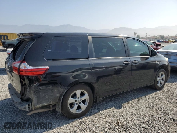 2017 Toyota Sienna L with VIN 5TDZZ3DC3HS874905, listed as a Copart auction lot 60142805 with 144,996 mi miles and Salvage title. Bid and sale history available at DreamBid. Image 3.