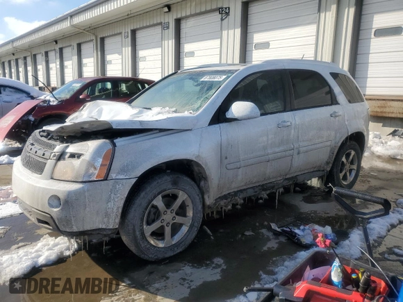 2007 Chevrolet Equinox LT with VIN 2CNDL63F976043115, listed as a Copart auction lot 87808075 with 190,803 mi miles and Salvage Title. Bid and sale history available at carsss.com. Image 1.