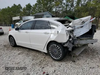 2017 Ford Fusion SE with VIN 3FA6P0H98HR175347, listed as a Copart auction lot 47828205 with 124,340 mi miles and Salvage Title. Bid and sale history available at DreamBid. Image 2.