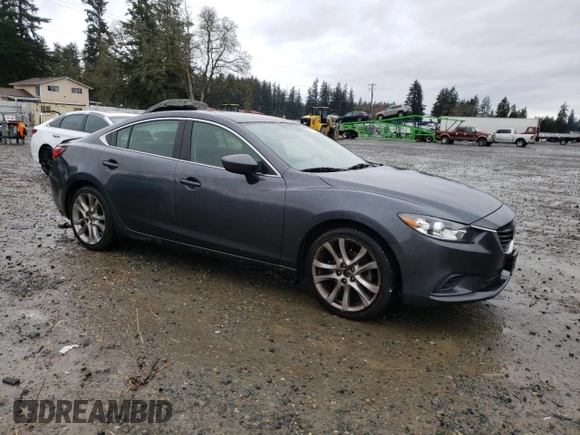 2014 Mazda Mazda6 i Touring with VIN JM1GJ1V61E1134743, listed as a Copart auction lot 47277015 with 108,166 mi miles and Salvage Title. Bid and sale history available at carsss.com. Image 4.