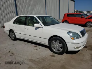 2003 Lexus LS 430 with VIN JTHBN30F130106203, listed as a Copart auction lot 52735745 with 179,658 mi miles and Salvage Title. Bid and sale history available at DreamBid. Image 4.