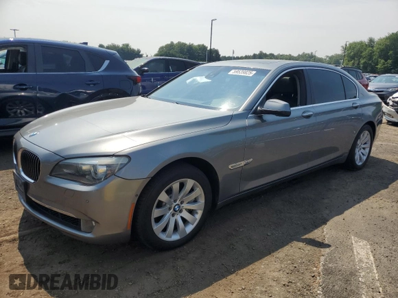 2010 BMW 7 Series 750Li xDrive with VIN WBAKC8C5XAC430699, listed as a Copart auction lot 59539825 with Not provided miles and Salvage title. Bid and sale history available at DreamBid. Image 1.