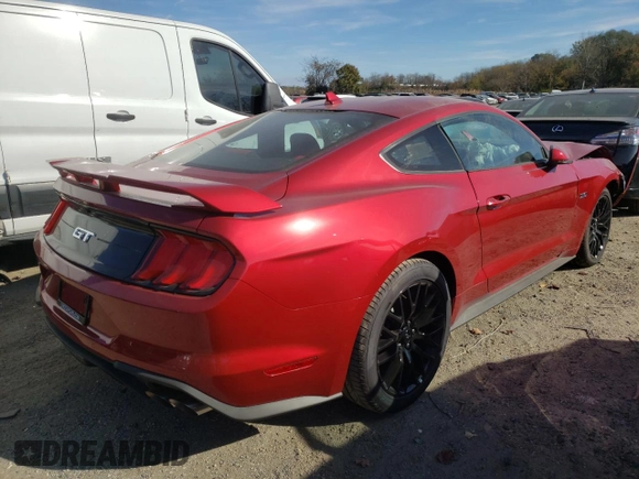 2022 Ford Mustang GT with VIN 1FA6P8CF4N5120310, listed as a Copart auction lot 66706332 with 30 mi miles. Bid and sale history available at carsss.com. Image 4.