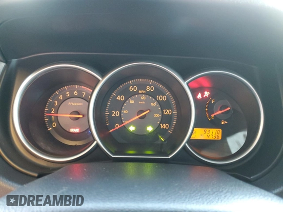2008 Nissan Versa 1.8 S with VIN 3N1BC13E28L372714, listed as a Copart auction lot 44194925 with 93,110 mi miles and Salvage Title. Bid and sale history available at carsss.com. Image 9.