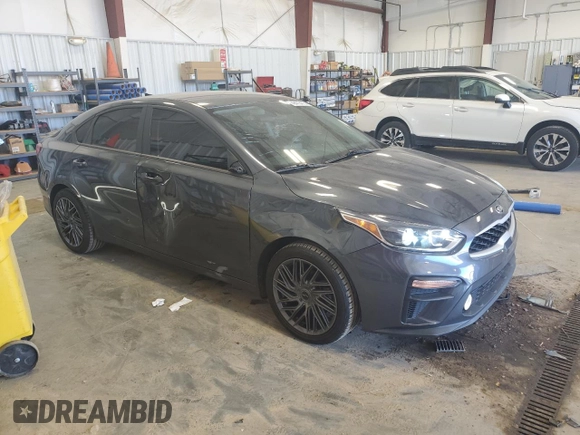 2021 Kia Forte LXS with VIN 3KPF24AD4ME267118, listed as a Copart auction lot 49473475 with 45,834 mi miles and Salvage Title. Bid and sale history available at carsss.com. Image 4.