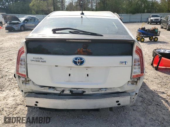 2014 Toyota Prius Four with VIN JTDKN3DU5E0358694, listed as a Copart auction lot 50814205 with Not Provided miles and Salvage Title. Bid and sale history available at DreamBid. Image 6.