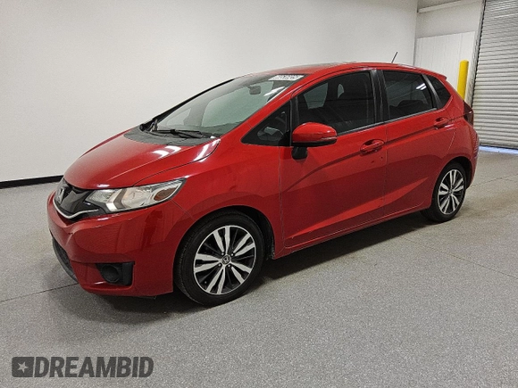 2015 Honda Fit EX-L z VIN 3HGGK5H89FM756045, wystawiony jako Copart lot #60536925 z przebiegiem 64 997 mil mil oraz Czysty tytuł • Clean title. Historia ofert i sprzedaży dostępna na DreamBid. Obrazek 1.