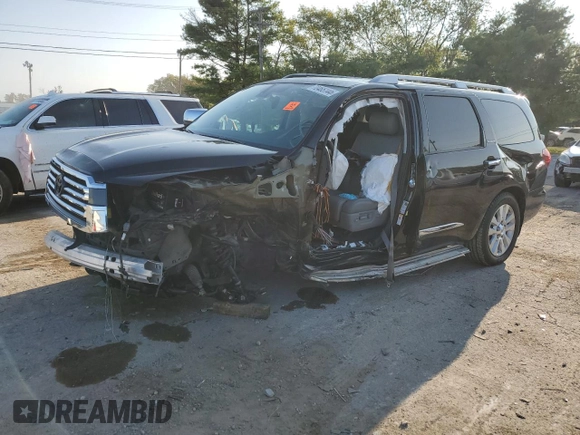 2020 Toyota Sequoia Platinum with VIN 5TDDY5G1XLS177159, listed as a Copart auction lot 70465144 with 0 mi miles and Salvage Title. Bid and sale history available at carsss.com. Image 1.