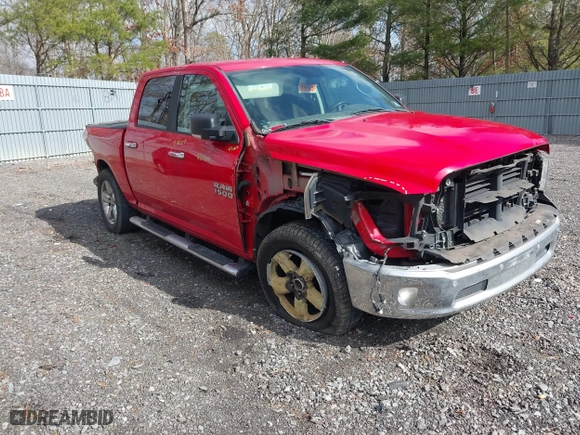 2017 Ram 1500 Big Horn with VIN 1C6RR7LM9HS878313, listed as a IAAI auction lot 41742527 with 122,695 mi miles. Bid and sale history available at carsss.com. Image 1.