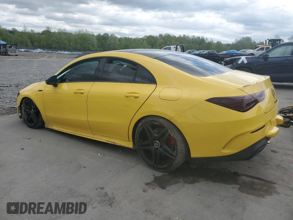 2021 Mercedes-Benz CLA 250 with VIN W1K5J4HB7MN148466, listed as a Copart auction lot 55948395 with 30,066 mi miles and Salvage title. Bid and sale history available at DreamBid. Image 2.