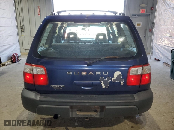 2001 Subaru Forester L with VIN JF1SF63591G766471, listed as a Copart auction lot 54726245 with 198,772 mi miles and Clean Title. Bid and sale history available at carsss.com. Image 6.