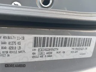 2019 Chrysler 300 with VIN 2C3CCAGG3KH542774, listed as a IAAI auction lot 41852107 with 55,364 mi miles. Bid and sale history available at carsss.com. Image 9.