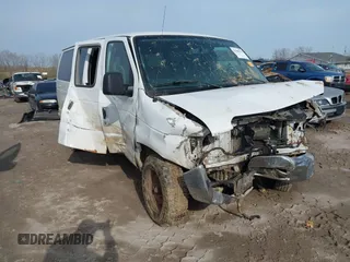 2014 Ford Econoline Passenger XL with VIN 1FBNE3BL8EDA40671, listed as a IAAI auction lot 42000919 with 399,196 mi miles and . Bid and sale history available at DreamBid. Image 1.