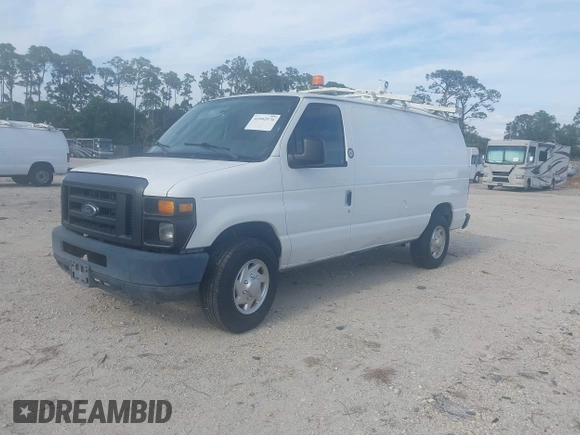 2012 Ford Econoline Cargo Commercial with VIN 1FTNE2EL8CDB10460, listed as a IAAI auction lot 41992576 with 137,224 mi miles and . Bid and sale history available at DreamBid. Image 2.