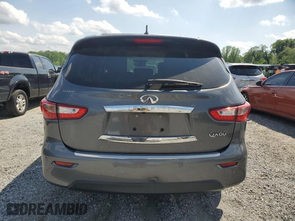 2015 Infiniti QX60 with VIN 5N1AL0MM5FC511649, listed as a Copart auction lot 54878025 with 158,232 mi miles and Salvage title. Bid and sale history available at DreamBid. Image 6.