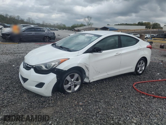 2013 Hyundai Elantra Limited with VIN 5NPDH4AE3DH355331, listed as a Copart auction lot 51640075 with 168,893 mi miles and Salvage Title. Bid and sale history available at DreamBid. Image 1.