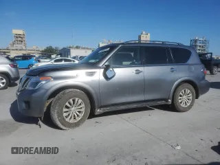 2018 Nissan Armada SV with VIN JN8AY2ND4J9056660, listed as a Copart auction lot 45968755 with 80,665 mi miles and Salvage Title. Bid and sale history available at carsss.com. Image 1.
