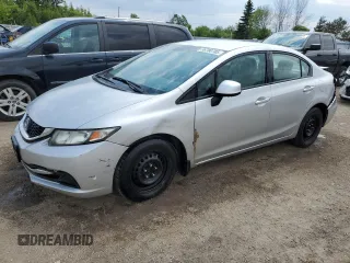 2013 Honda Civic LX z VIN 2HGFB2F4XDH105416, wystawiony jako Copart lot #58780785 z przebiegiem 350 125 mil mil oraz Szkoda całkowita • Salvage title. Historia ofert i sprzedaży dostępna na DreamBid. Obrazek 1.