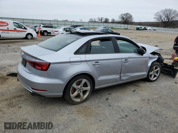 2019 Audi A3 Sedan Premium with VIN WAUBEGFF8K1018061, listed as a Copart auction lot 51343835 with 80,284 mi miles and Clean Title. Bid and sale history available at carsss.com. Image 3.