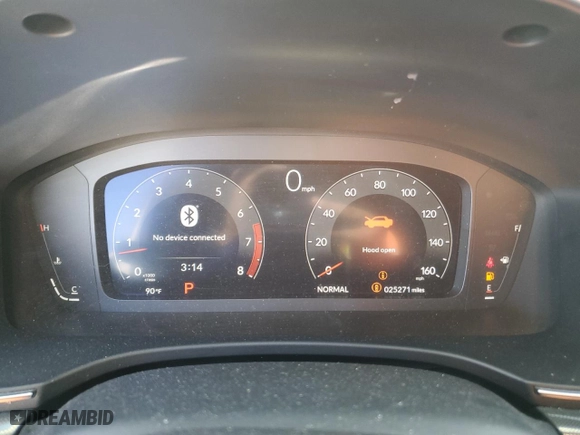 2023 Acura Integra w/A-Spec Technology Package with VIN 19UDE4H62PA017729, listed as a Copart auction lot 71609764 with 25,271 mi miles and Salvage Title. Bid and sale history available at carsss.com. Image 9.