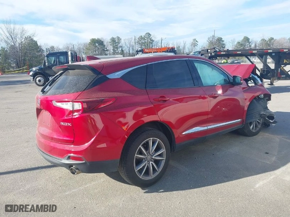 2019 Acura RDX w/Technology Pkg with VIN 5J8TC1H51KL025454, listed as a IAAI auction lot 41671946 with 91,017 mi miles. Bid and sale history available at carsss.com. Image 4.