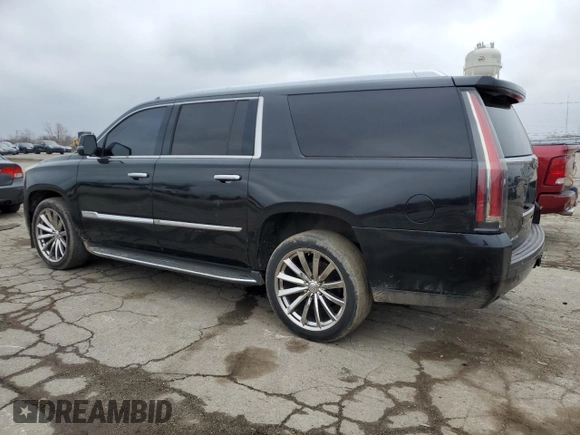 2015 Cadillac Escalade ESV Luxury z VIN 1GYS4SKJ2FR603383, wystawiony jako Copart lot #52463045 z przebiegiem 142 204 mil mil oraz Czysty tytuł • Clean title. Historia ofert i sprzedaży dostępna na DreamBid. Obrazek 2.