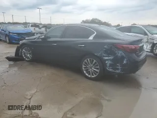 2020 Infiniti Q50 Luxe with VIN JN1EV7AR0LM253719, listed as a Copart auction lot 70259344 with 50,958 mi miles and Salvage title. Bid and sale history available at DreamBid. Image 2.