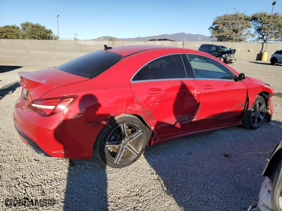 2017 Mercedes-Benz CLA with VIN WDDSJ4EB5HN468382, listed as a Copart auction lot 88598905 with 79,445 mi miles and Salvage Title. Bid and sale history available at carsss.com. Image 3.