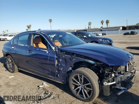 2019 BMW 3 Series 330i with VIN WBA5R1C5XKFH15134, listed as a Copart auction lot 49879055 with 16,605 mi miles and Salvage Title. Bid and sale history available at carsss.com. Image 4.