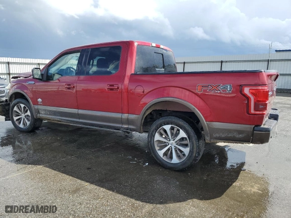 2017 Ford F-150 XL with VIN 1FTEW1EG0HFC03608, listed as a Copart auction lot 48894855 with 184,689 mi miles and Salvage Title. Bid and sale history available at carsss.com. Image 2.