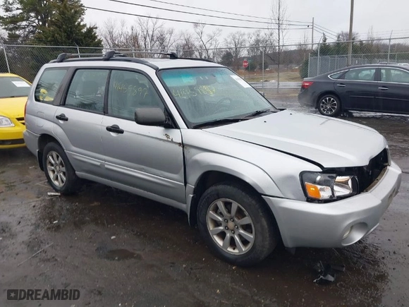2005 Subaru Forester (Natl) XS with VIN JF1SG65675H748182, listed as a IAAI auction lot 41459897 with 307,068 mi miles. Bid and sale history available at carsss.com. Image 1.