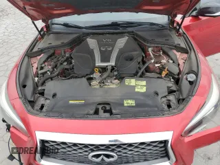 2018 Infiniti Q50 Red Sport 400 with VIN JN1FV7AP5JM460848, listed as a Copart auction lot 49785355 with 88,963 mi miles and Clean Title. Bid and sale history available at carsss.com. Image 11.