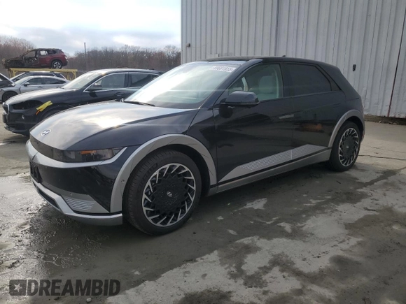 2024 Hyundai Ioniq 5 Limited z VIN KM8KRDDFXRU285456, wystawiony jako Copart lot #49691555 z przebiegiem 6 916 mil mil oraz Szkoda całkowita • Salvage title. Historia ofert i sprzedaży dostępna na DreamBid. Obrazek 1.