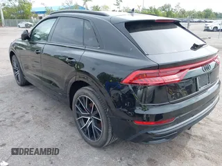 2022 Audi Q8 Premium Plus with VIN WA1EVBF18ND007050, listed as a IAAI auction lot 41863552 with 18,523 mi miles. Bid and sale history available at carsss.com. Image 3.