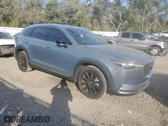 2022 Mazda CX-9 Grand Touring with VIN JM3TCBDY5N0618638, listed as a Copart auction lot 84421024 with 7,987 mi miles and Salvage Title. Bid and sale history available at carsss.com. Image 4.