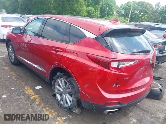 2024 Acura RDX with VIN 5J8TC2H37RL033766, listed as a IAAI auction lot 42119617 with 5,461 mi miles and . Bid and sale history available at DreamBid. Image 3.