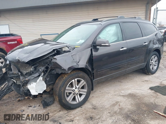 2015 Chevrolet Traverse LT with VIN 1GNKVGKD2FJ230054, listed as a IAAI auction lot 41211551 with 121,466 mi miles and . Bid and sale history available at DreamBid. Image 18.