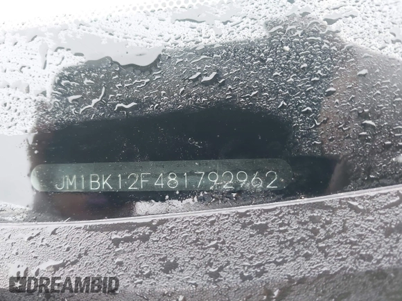 2008 Mazda 3 Sport with VIN JM1BK12F481792962, listed as a IAAI auction lot 41483591 with 279,125 mi miles and . Bid and sale history available at DreamBid. Image 9.