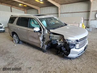 2021 Chevrolet Tahoe High Country with VIN 1GNSCTKL2MR117385, listed as a Copart auction lot 65074284 with 0 mi miles and Salvage Title. Bid and sale history available at carsss.com. Image 4.