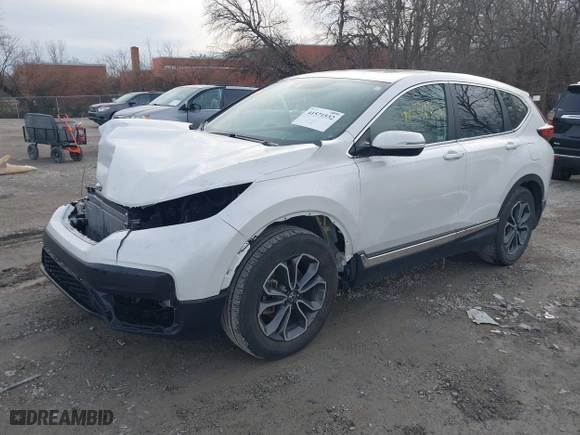2022 Honda CR-V EX-L with VIN 5J6RW1H85NL001828, listed as a IAAI auction lot 41571532 with 37,586 mi miles. Bid and sale history available at carsss.com. Image 20.