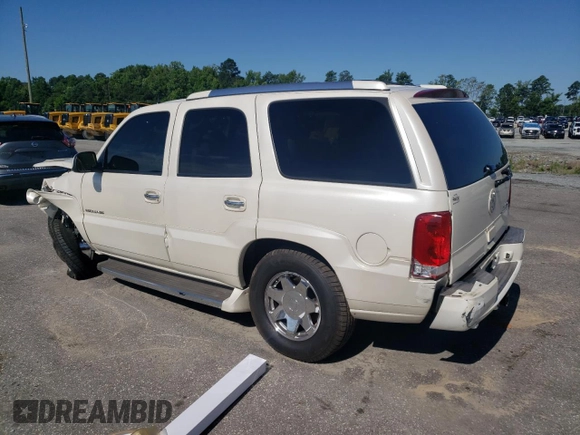 2005 Cadillac Escalade with VIN 1GYEK63N25R163062, listed as a Copart auction lot 61585005 with Not provided miles and Salvage title. Bid and sale history available at DreamBid. Image 2.