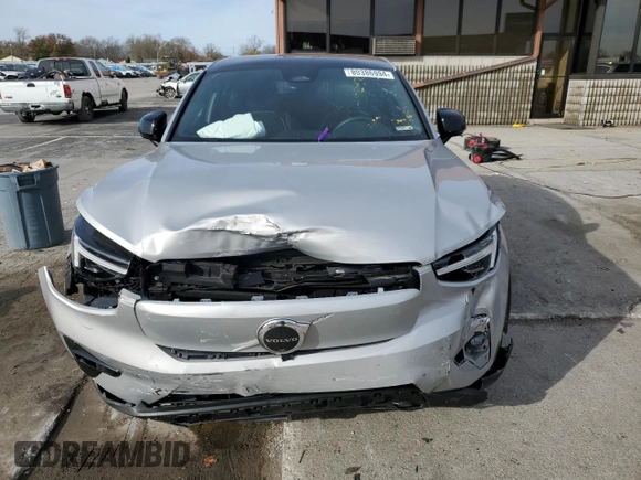 2023 Volvo C40 Recharge Pure Electric Ultimate with VIN YV4ED3GM7P2040835, listed as a Copart auction lot 80386994 with 16,903 mi miles and Salvage Title. Bid and sale history available at carsss.com. Image 5.