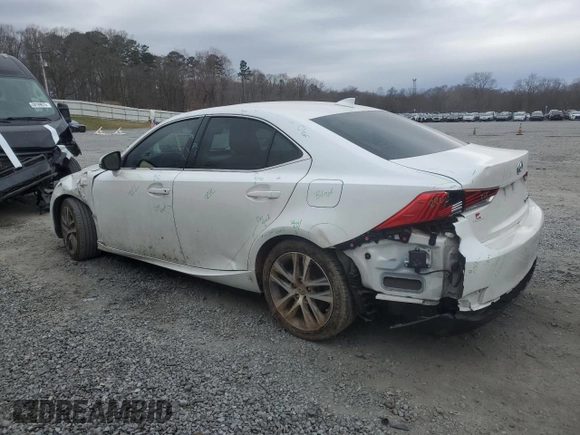 2020 Lexus IS with VIN JTHDA1D27L5107455, listed as a Copart auction lot 46362135 with 35,979 mi miles and Salvage Title. Bid and sale history available at carsss.com. Image 2.