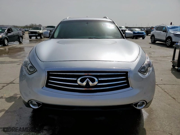 2015 Infiniti QX70 with VIN JN8CS1MU6FM381076, listed as a Copart auction lot 48137705 with NaN miles and Salvage Title. Bid and sale history available at carsss.com. Image 5.