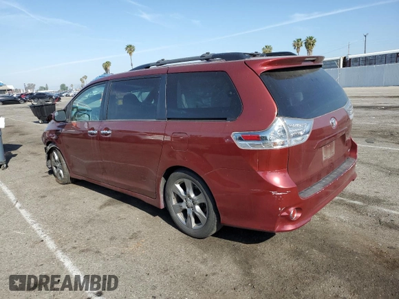 2017 Toyota Sienna SE with VIN 5TDXZ3DC3HS880002, listed as a Copart auction lot 53904715 with 159,132 mi miles and Salvage title. Bid and sale history available at DreamBid. Image 2.