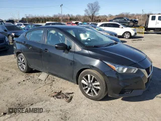 2021 Nissan Versa SV with VIN 3N1CN8EV0ML839675, listed as a Copart auction lot 48136185 with 116,783 mi miles and Salvage Title. Bid and sale history available at carsss.com. Image 4.