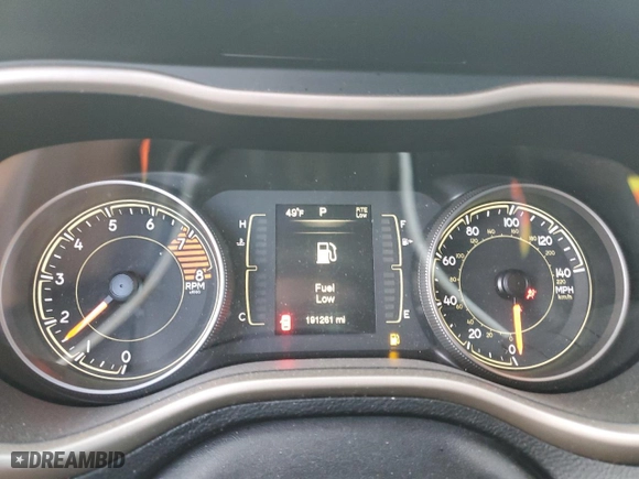 2016 Jeep Cherokee Sport with VIN 1C4PJLAS8GW291237, listed as a Copart auction lot 44750515 with 191,261 mi miles and Salvage Title. Bid and sale history available at carsss.com. Image 9.
