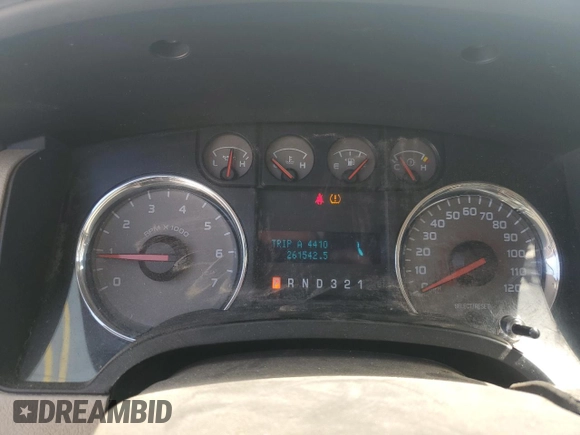 2010 Ford F-150 XL with VIN 1FTFW1EV9AFA76530, listed as a Copart auction lot 51303695 with 261,542 mi miles and Salvage Title. Bid and sale history available at DreamBid. Image 9.